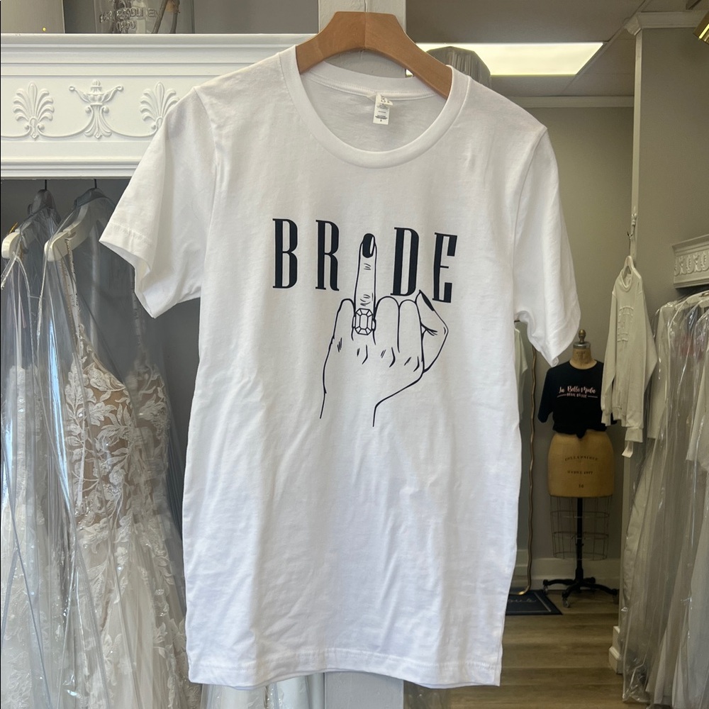 Bride Graphic Tee - White with Black Print